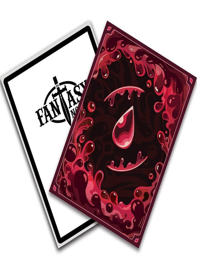 Fantasy North - Blood - Elements Series II - 100 Textured Matte TCG Card Sleeves - Fits Magic MTG Commander Pokemon and Other Card Games - Playing Card Sleeves - Image 3